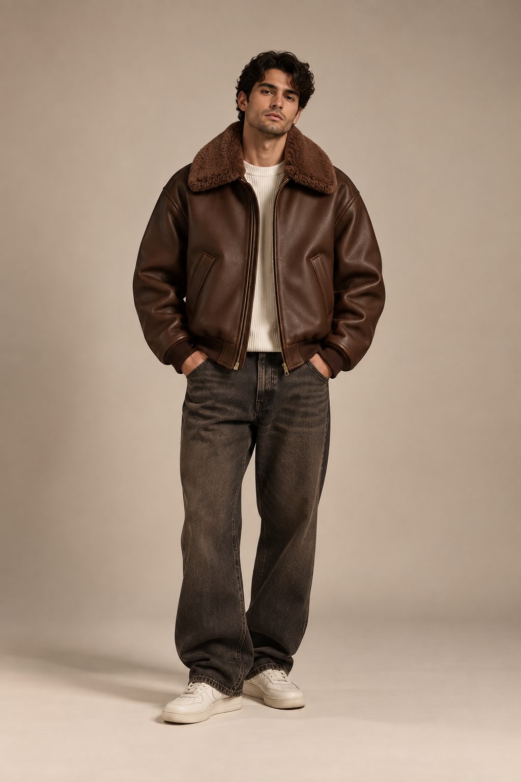 Shearling Bomber