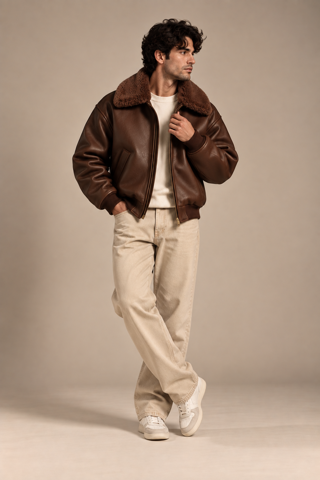 Shearling Bomber
